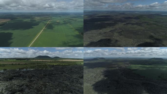 五大连池火山   岩浆 火山森林