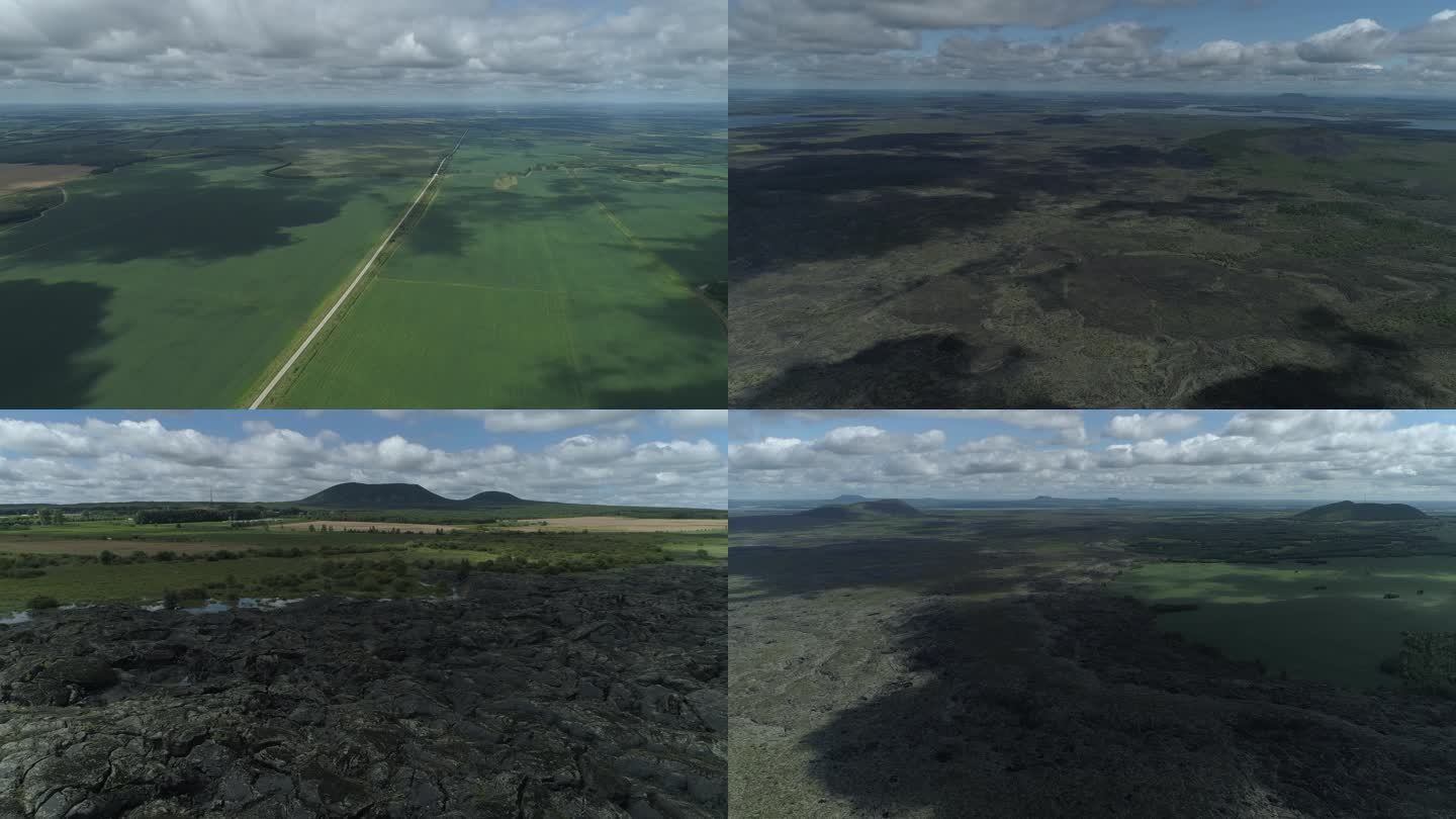 五大连池火山   岩浆 火山森林