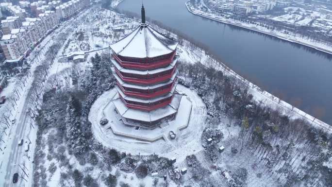 雪景浉河