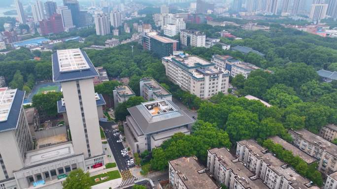 湖北武汉华中师范大学校园航拍大学高校学校