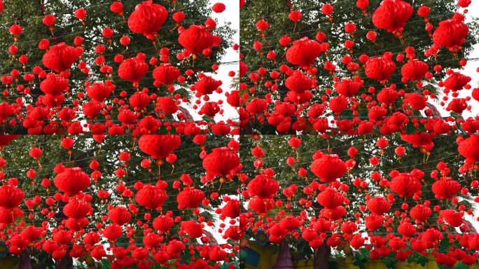 春节过年喜庆红灯笼挂饰