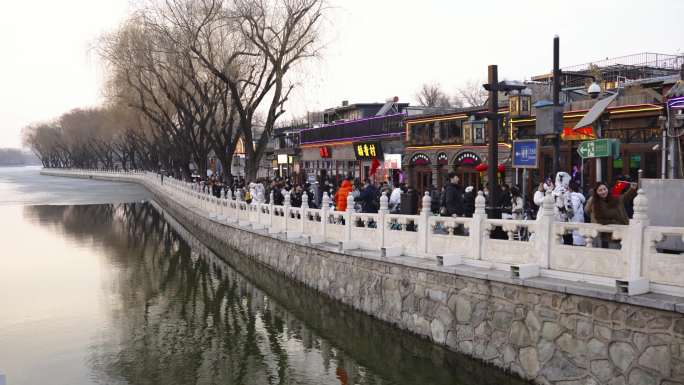 2024什刹海春节风光 北京春节游客