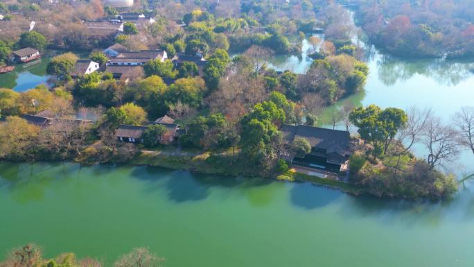 杭州西湖区西溪湿地景区风景视频素材