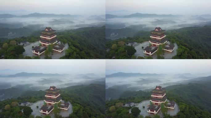 惠州高榜山和红花湖云海航拍景观