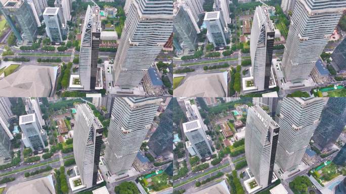 合景泰富合景国际金融广场航拍高楼大厦广州