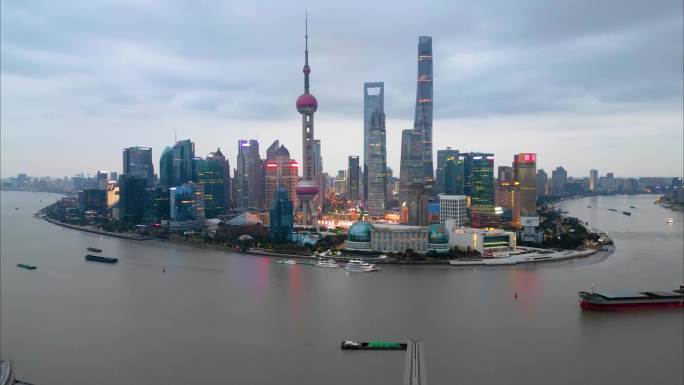 上海市车流延时风景视频素材