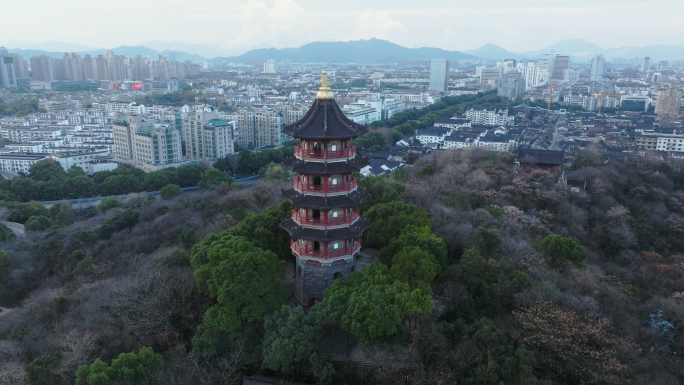 【4k合集1】航拍绍兴蕺山公园风光