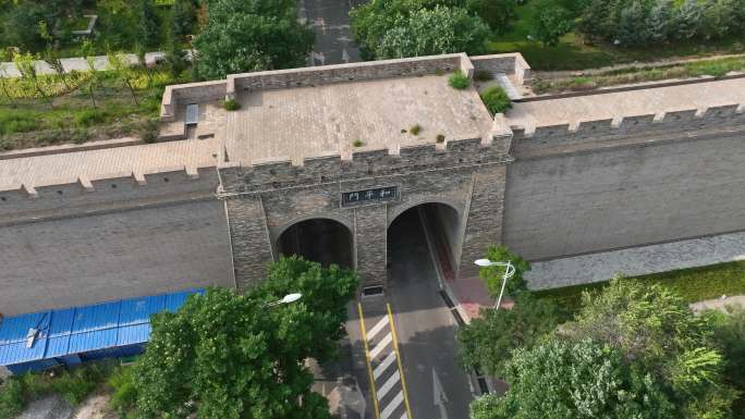 宁夏固原古城墙4K航拍素材
