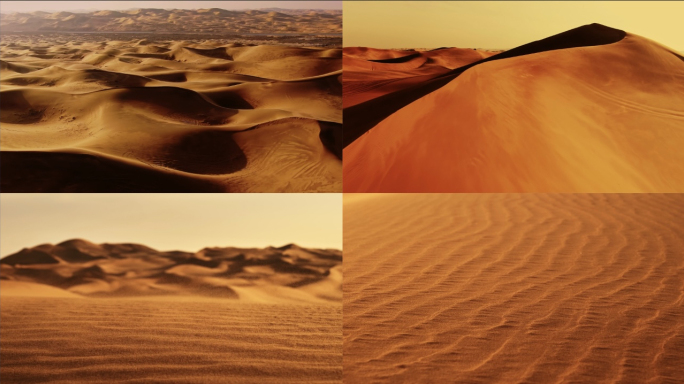 沙漠风光无人区沙尘暴荒漠沙丘沙漠航拍冒险