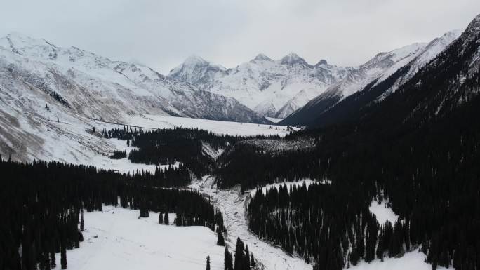 冬天的夏塔雪山