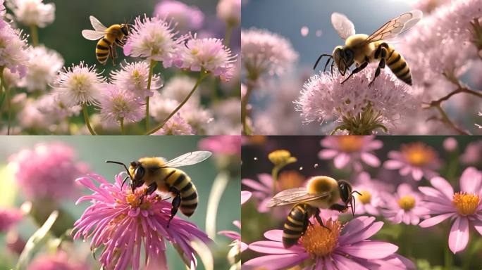 唯美蜜蜂采花【合集】