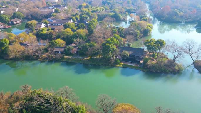 杭州西湖区西溪湿地美景风景视频素材9