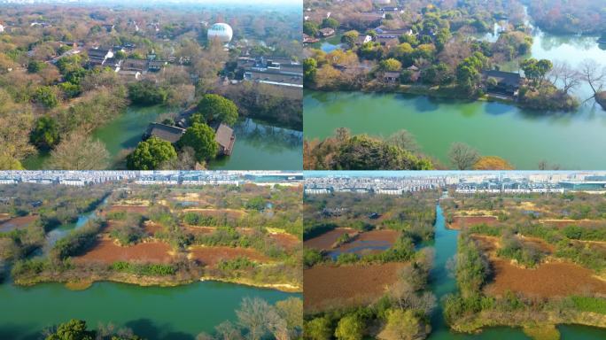 杭州西湖区西溪湿地美景风景视频素材9