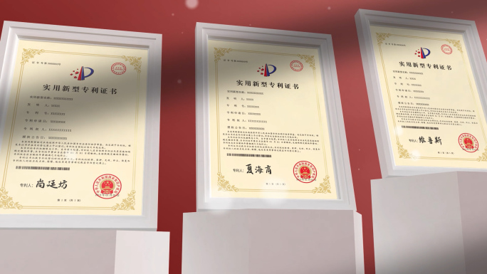 专利证书荣誉证书展示（无需插件）