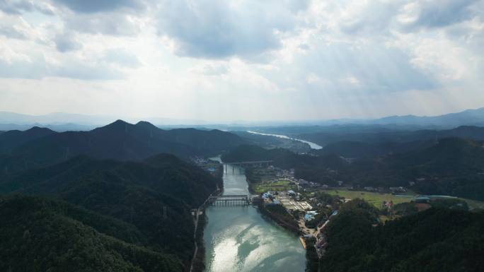 4K浏阳市城市全景航拍4