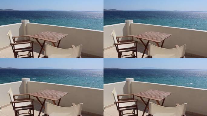 海景和躺椅