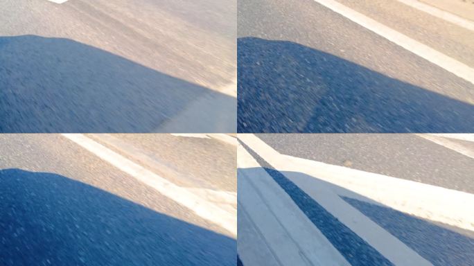 公路马路路面速度感特写视频素材