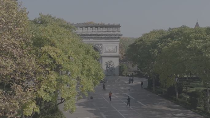 无锡 蠡湖中央公园 航拍 风景 秋季