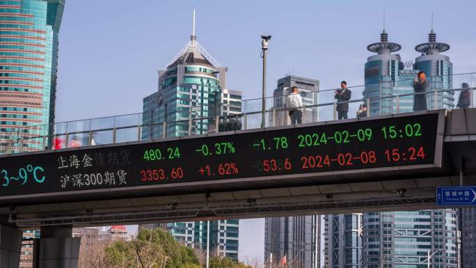 上海陆家嘴股票交易屏幕
