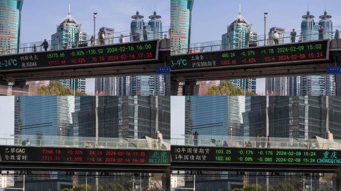 上海陆家嘴股票交易屏幕