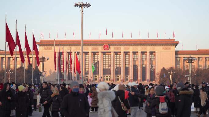 天安门广场人民大会堂升格