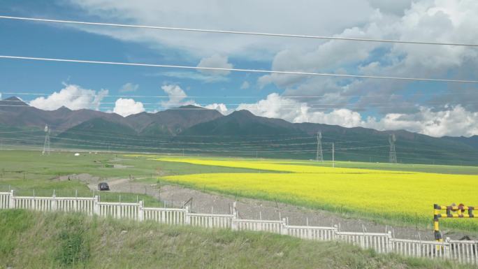 中国青海西北地区自驾游沿途风景