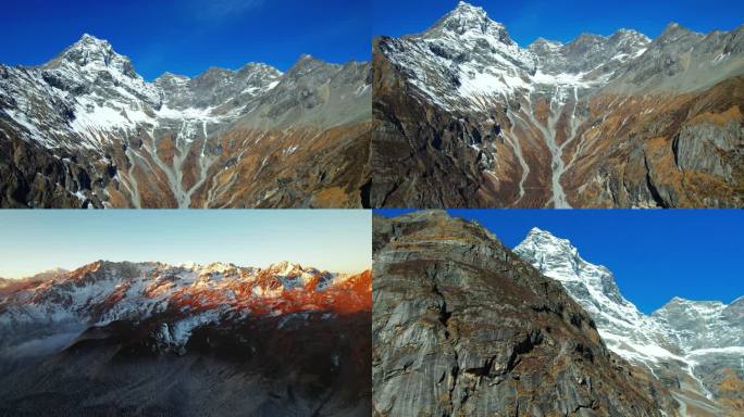 川藏线青藏高原自然风光航拍