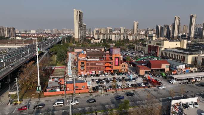 无锡 红船厂 航拍 风景 城市