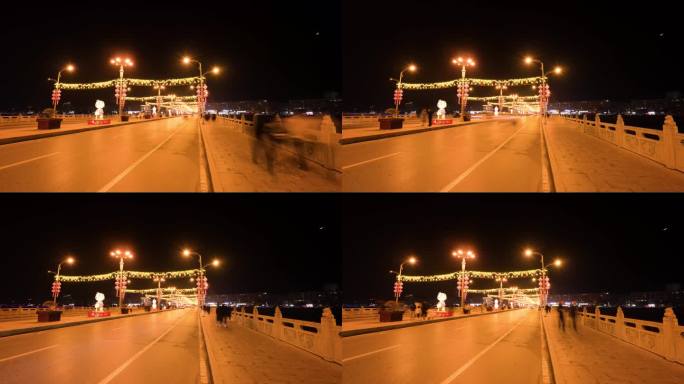 陕西省榆林市绥德县千狮桥大范围延时摄影