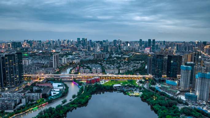 成都夜景航拍