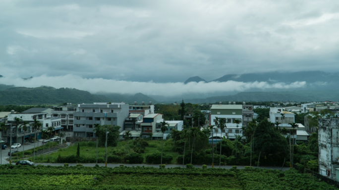 台湾风光延时 台湾小城风景