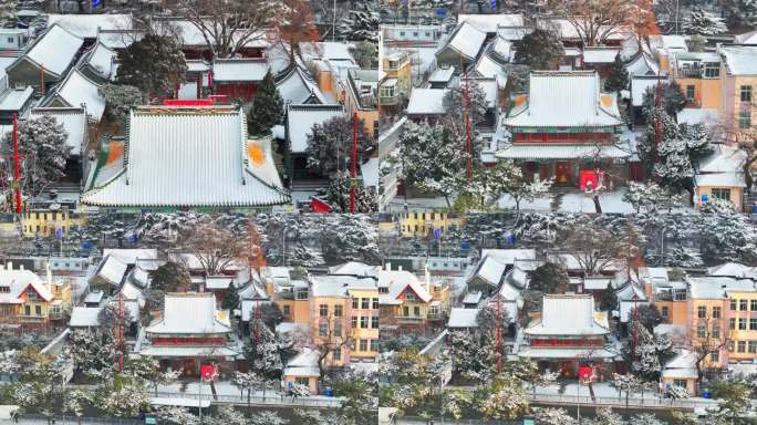 雪后的青岛天后宫