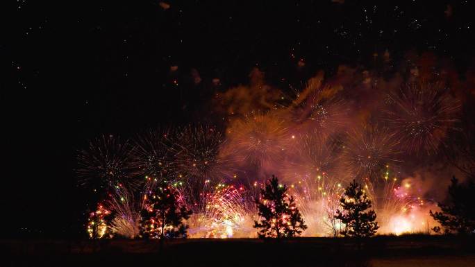 十四冬烟花秀 节日烟火 烟花