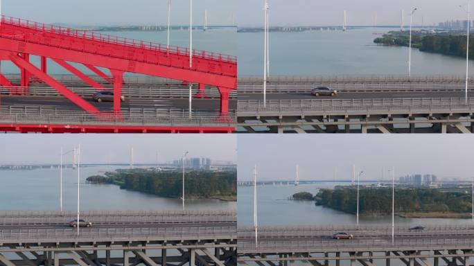 汽车在桥上高速行驶