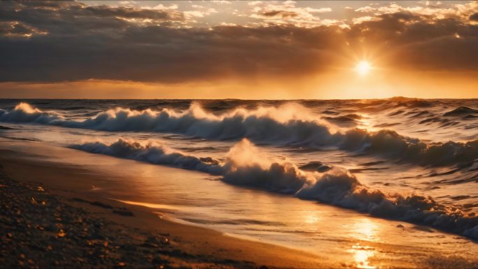 日出大海 海上日出