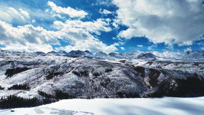 木格措景区扎日郎果雪山折多山1