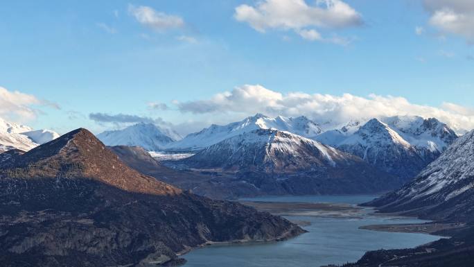 然乌湖风景延时