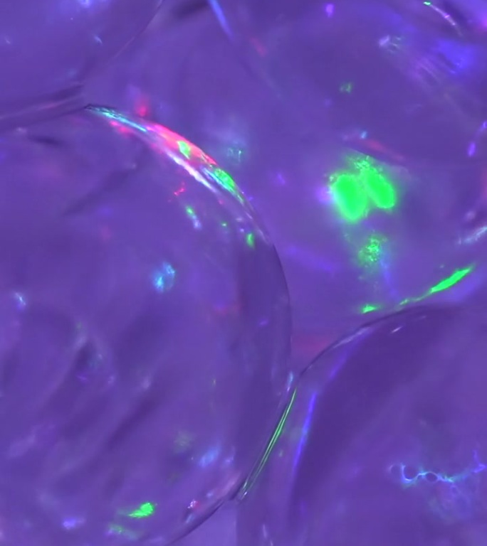 彩色照明的透明凝胶球