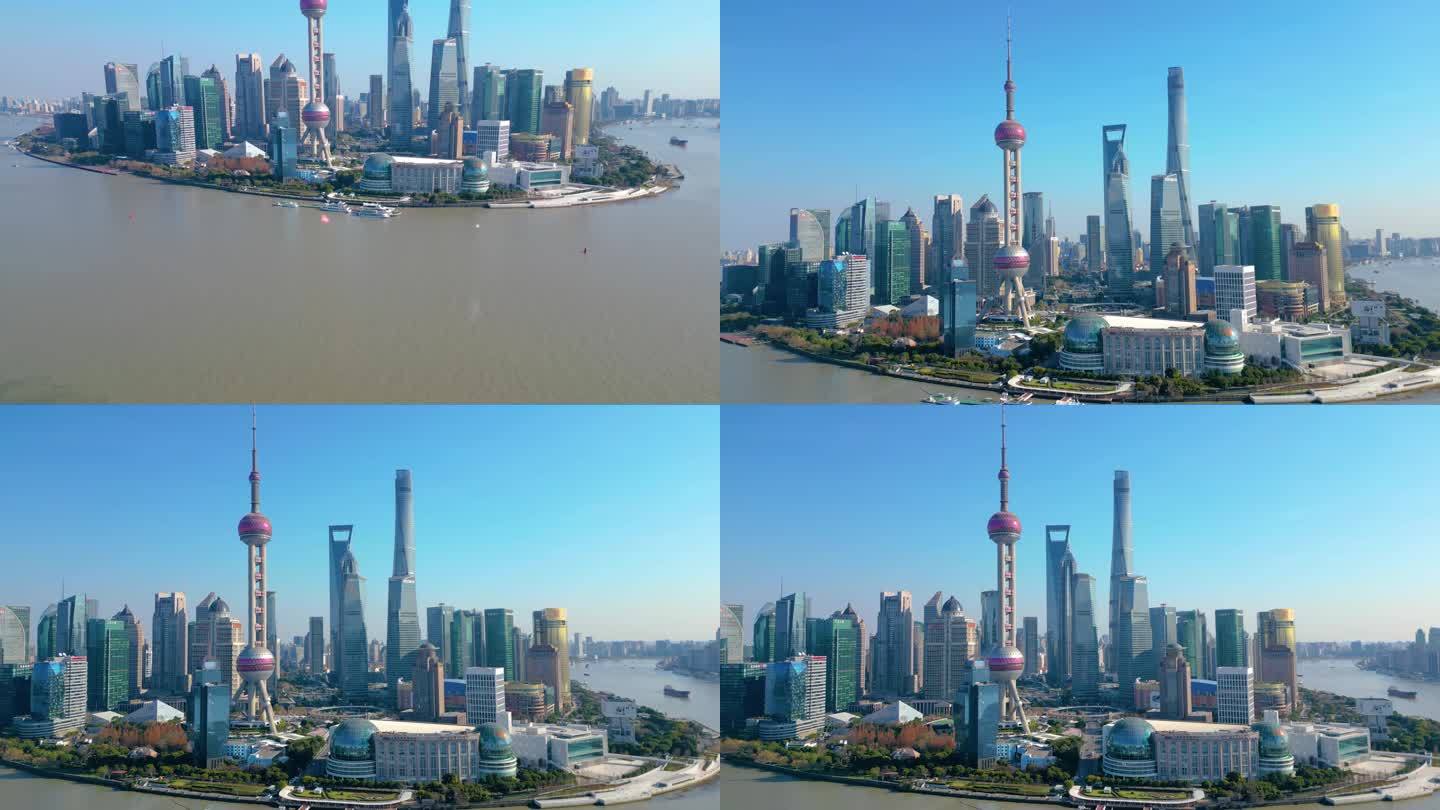 上海外滩乍浦路桥苏州河陆家嘴风景视频素材