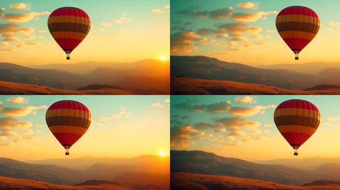 热气球热气球土耳其风景