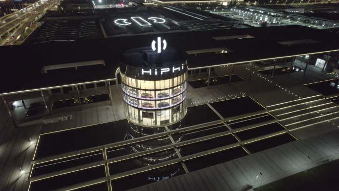 高合HiPhi工厂汽车航拍高清5k