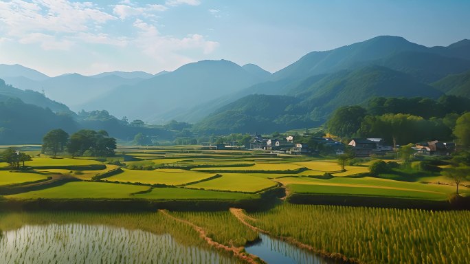 航拍中国大江大河江河湖海自然风景祖国风光