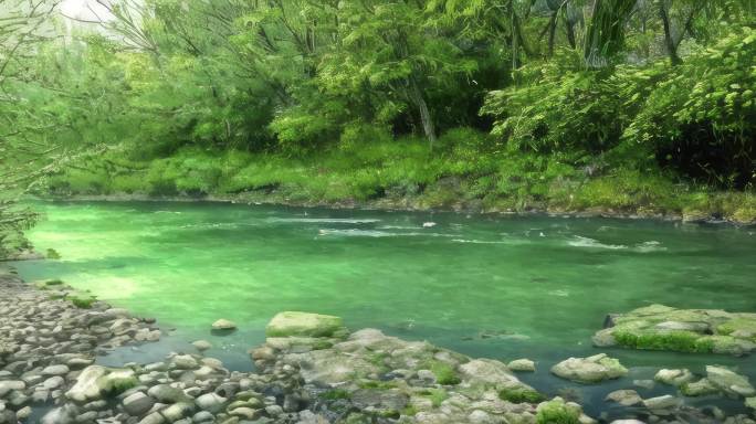 春季 河水 春暖花开