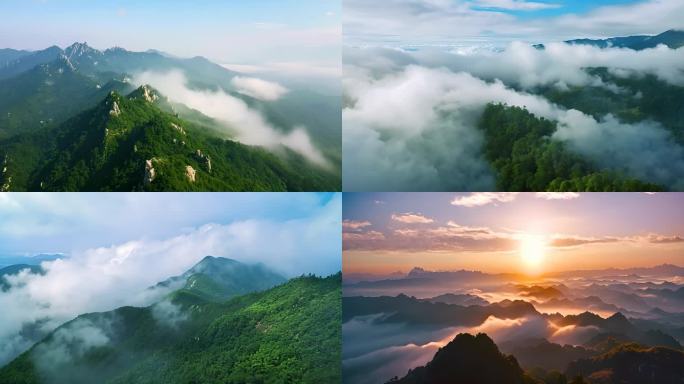 航拍中国大江大河江河湖海自然风景祖国风光