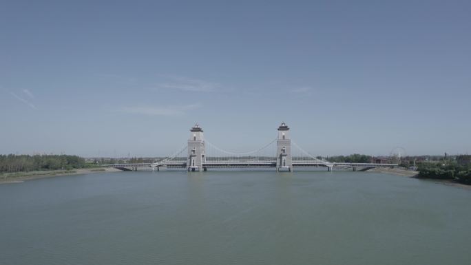 扬州万福大桥4K DLOG航拍