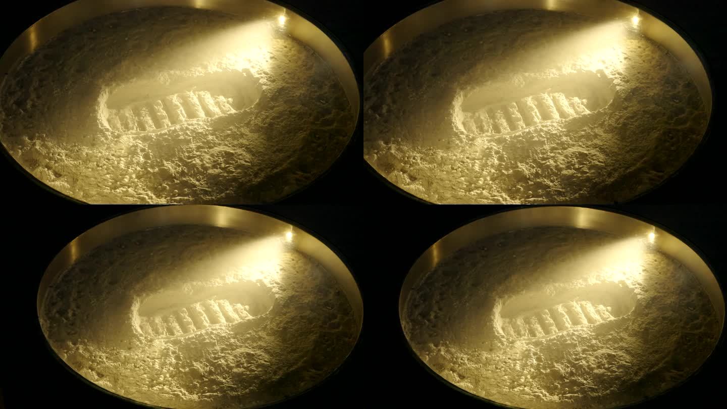 月球宇航员脚印 登月 人类脚印
