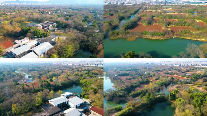 杭州西湖区西溪湿地风光风景视频素材