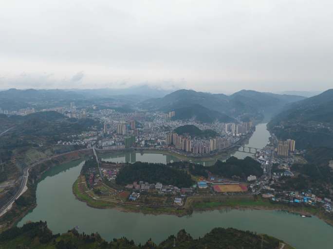 5K湘西保靖酉水河畔保靖县城延时