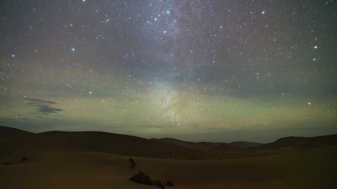 8K沙漠星空延时摄影