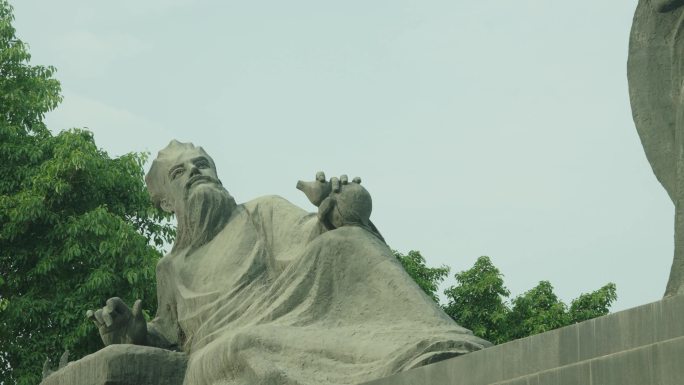 雕像，东坡雕像，东坡醉月雕像